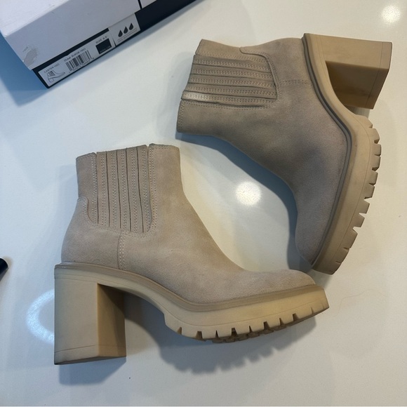 Dolce Vita Caster Dune Suede Waterproof Booties - Picture 8 of 12